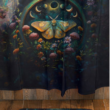 Arte Portal da Mariposa Mística e Fases Lunares GR