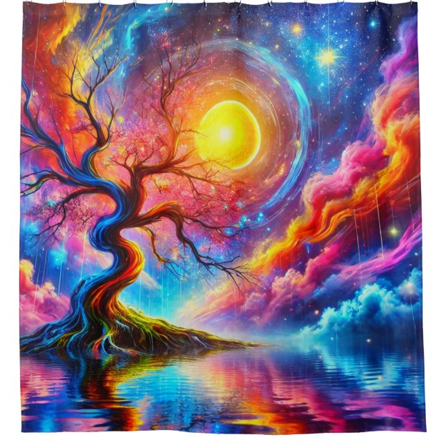 Cortina Para Box Arte Sunset (Frente)