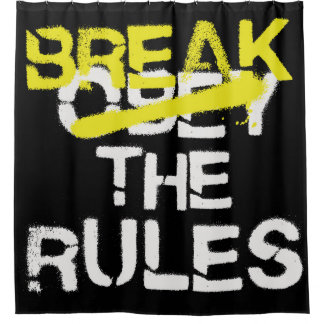 Cortina Para Box Arte urbana quebra o grafite do stencil das regras