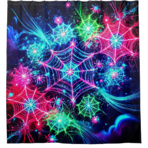 Cortina Para Box Arte Web Spider