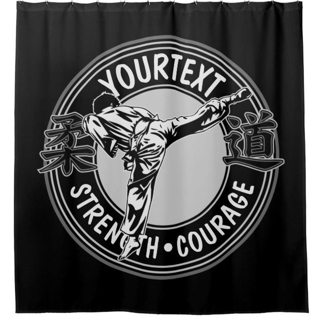 Cortina Para Box Artes Marciais Personalizadas JUDO Japão Combate E (Frente)