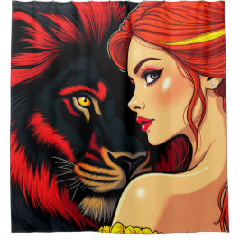 Cortina Para Box Artsy Lion e Lady