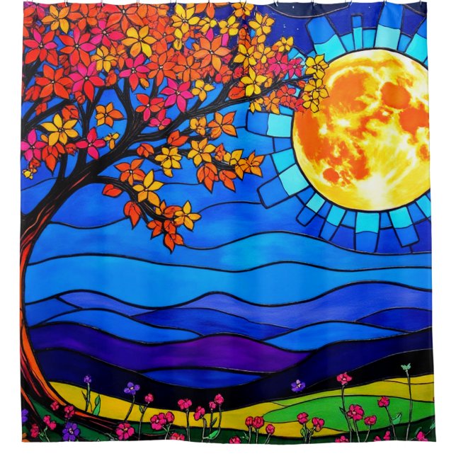 Cortina Para Box Artsy Scenery (Frente)