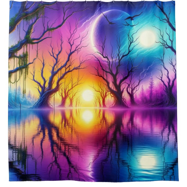 Cortina Para Box Artsy Trees (Frente)