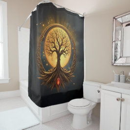 Cortina Para Box Árvore da Vida – Iluminação ao Luar