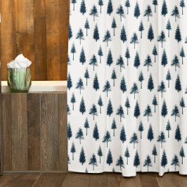 Cortina Para Box Árvores marinhos de inverno