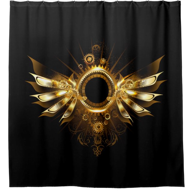 Cortina Para Box Asas Steampunk (Frente)