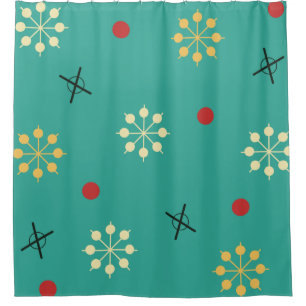 Cortina Para Box Atum de idade atômica — Starbursts Turquoise