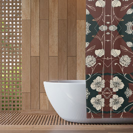 Cortina Para Box Autumn Noir Bloom