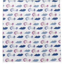 Cortina Para Box Avião de Brinquedo com Cortina de chá