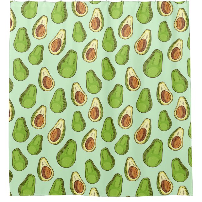 Cortina Para Box Avocado Pattern (Frente)