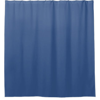 Cortina Para Box Azul Clássico Cor Sólida Simples