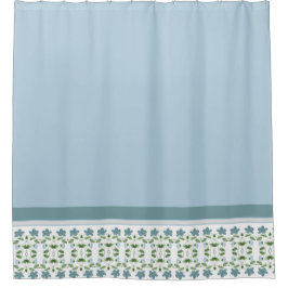 Cortina Para Box Azul Moderno e Cinzas acentuadas