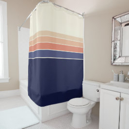 Cortina Para Box Azul retrorreflector e Pêssego riscado