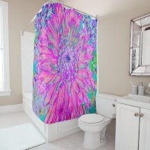 Azul rosa legal e Artsy Roxo Dahlia Bloom