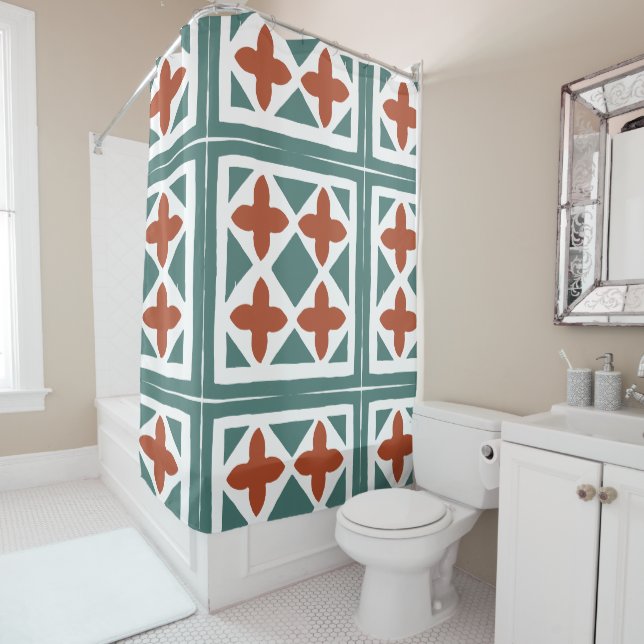 Cortina Para Box Azulejos Andaluzes 15 (In Situ)