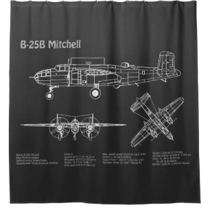 Cortina Para Box B-25B Mitchell Doolittle - Planta do Avião PD