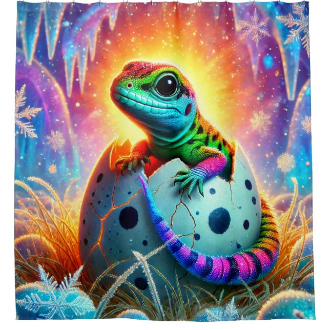 Cortina Para Box Baby Lizard Hatching (Frente)