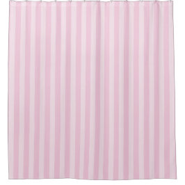 Cortina Para Box Baby Pink Vertical Stripes Shower Curtain