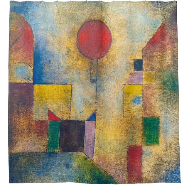 Cortina Para Box Balão Vermelho | Paul Klee | (Frente)