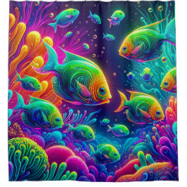 Cortina Para Box "Balé Aquático Whimsical"