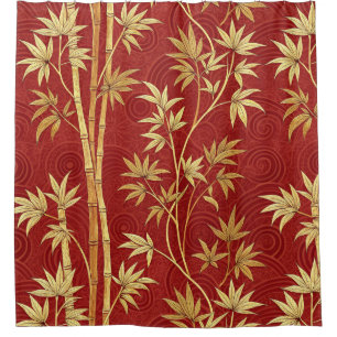 Cortina Para Box Bambu Carmesim East Asian (1)