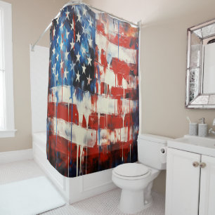 Cortina Para Box Bandeira Americana
