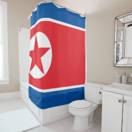 Cortina Para Box bandeira da Coreia do Norte