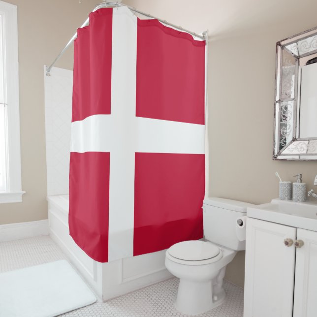 Cortina Para Box Bandeira da Dinamarca (In Situ)