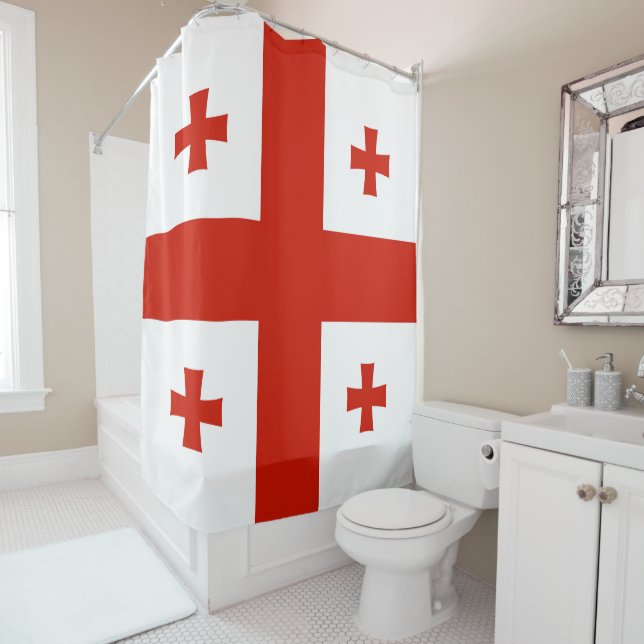 Cortina Para Box Bandeira da Geórgia (In Situ)