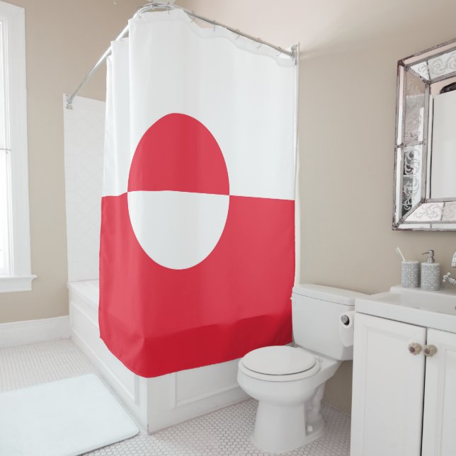 Cortina Para Box Bandeira da Gronelândia (In Situ)
