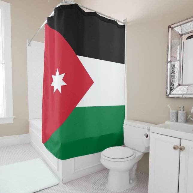 Cortina Para Box Bandeira da Jordânia (In Situ)
