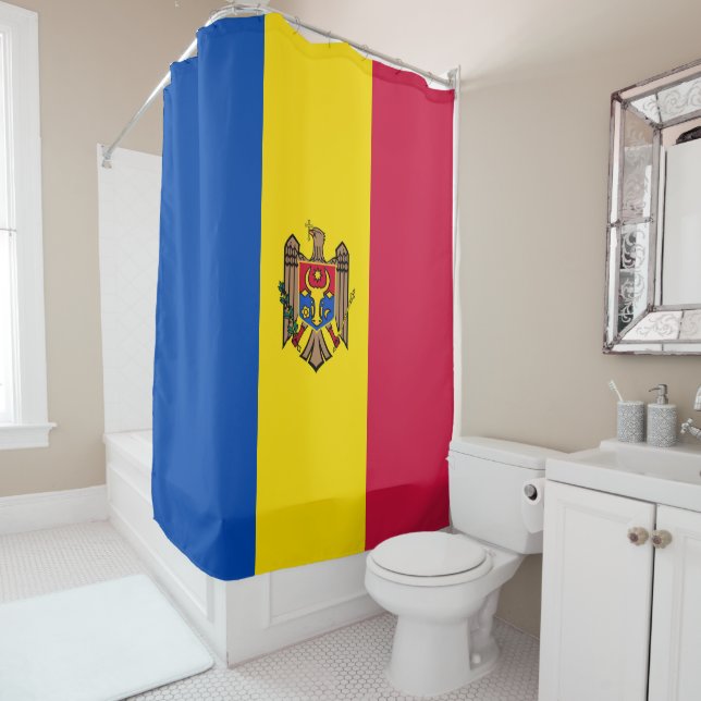 Cortina Para Box Bandeira da Moldávia (In Situ)