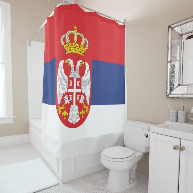 Cortina Para Box Bandeira da Sérvia (In Situ)