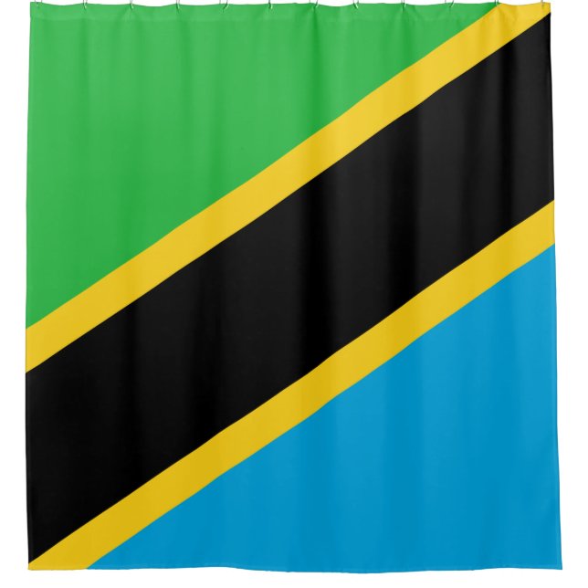 Cortina Para Box Bandeira da Tanzânia (Frente)