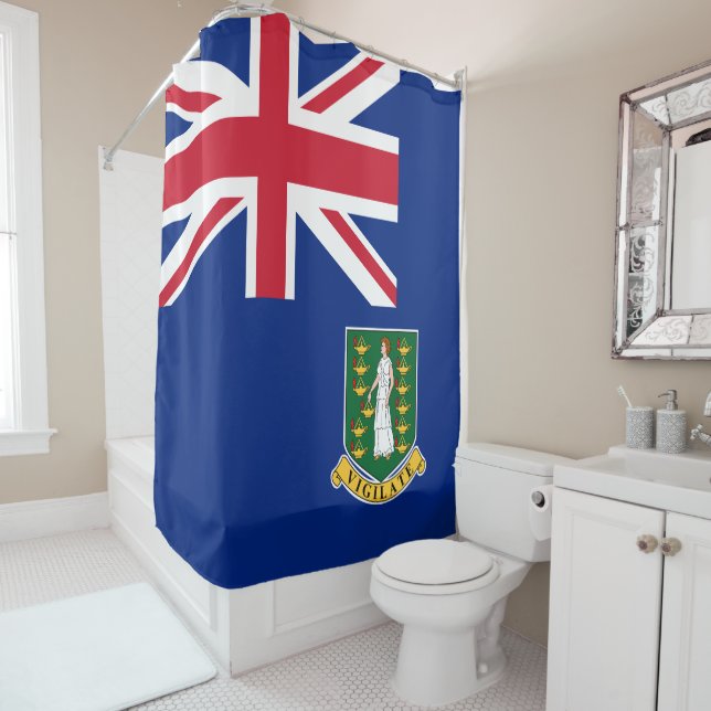 Cortina Para Box Bandeira das Ilhas Virgens Britânicas (In Situ)