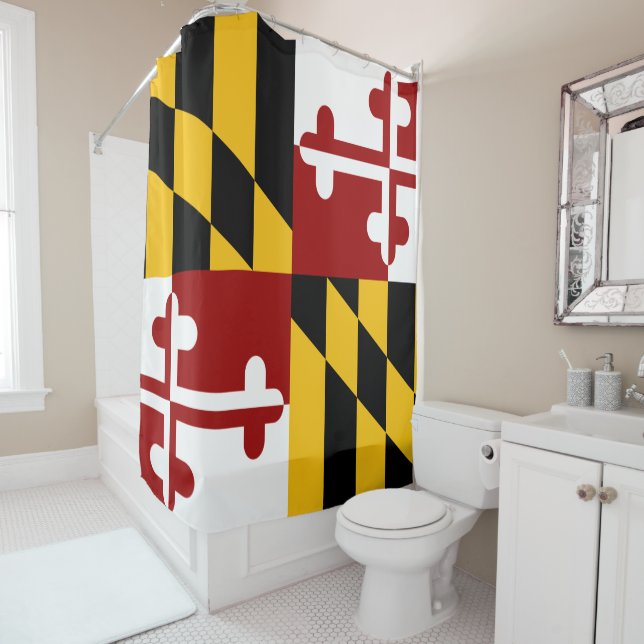 Cortina Para Box Bandeira de Maryland (In Situ)