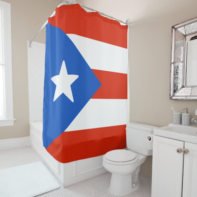Cortina Para Box Bandeira de Porto Rico (In Situ)
