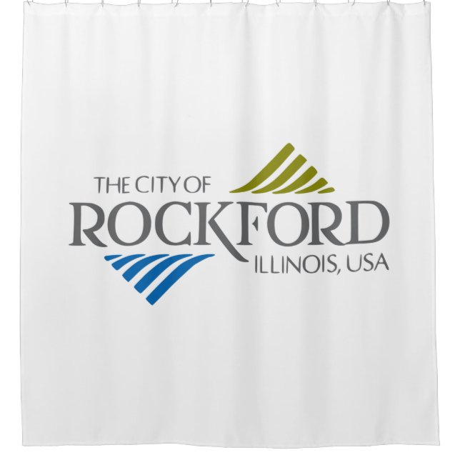 Cortina Para Box Bandeira de Rockford (Illinois) (Frente)