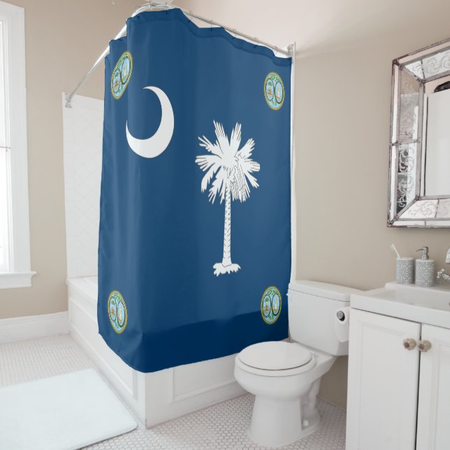Cortina Para Box Bandeira de South Carolina (In Situ)