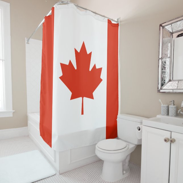 Cortina Para Box Bandeira do Canadá (In Situ)