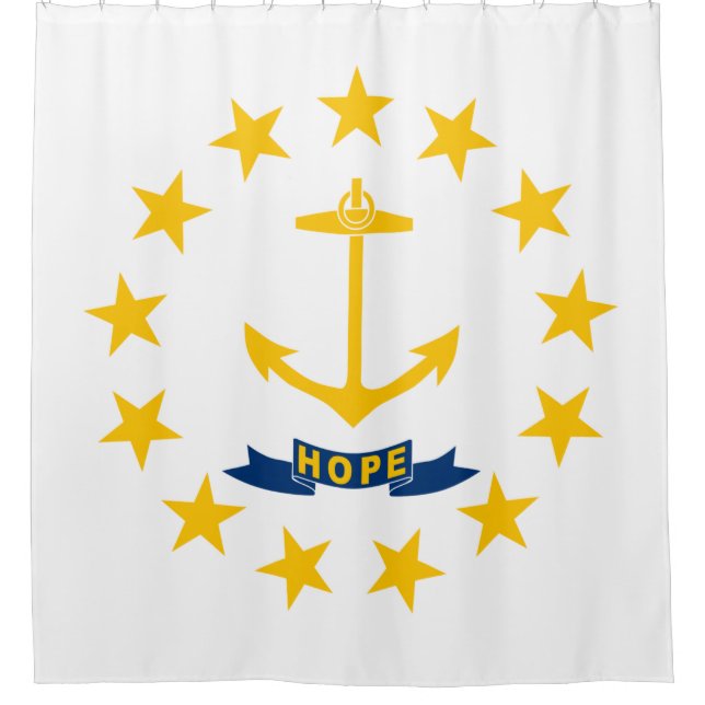 Cortina Para Box Bandeira do Estado de Rhode Island (Frente)
