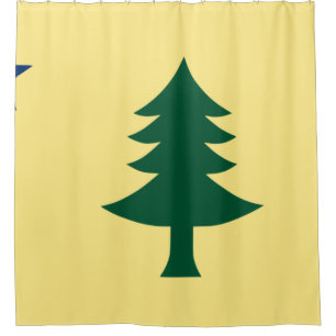 Cortina Para Box Bandeira do Estado do Maine de 1901