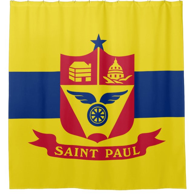 Cortina Para Box Bandeira do Santo Paul (Minnesota) (Frente)