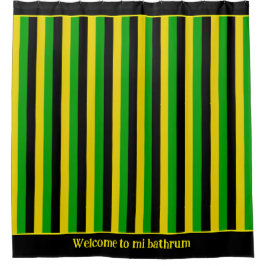 Cortina Para Box Bandeira jamaicana cortada