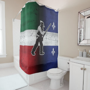Cortina Para Box Bandeira Quebeque e Patriota Henri Julien