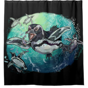 Cortina Para Box Banquete Pinguim Africano