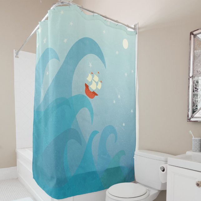 Cortina Para Box Barco à vela (Criador carregado)