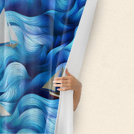 Cortina Para Box Barcos Num Oceano Selvagem