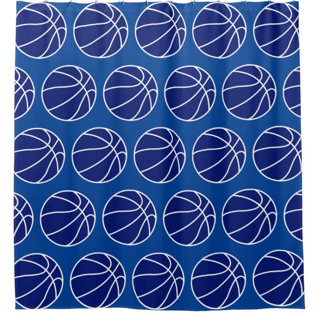 CORTINA PARA BOX BASQUETE AZUL PROFUNDO (Frente)